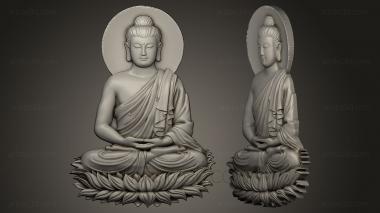 Buddha figurines (STKBD_0005) 3D model for CNC machine